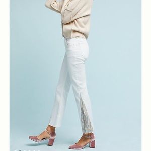 Pilcro and the Letterpress white jeans